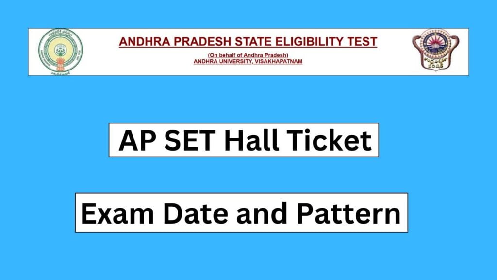 AP SET Hall Ticket 2024