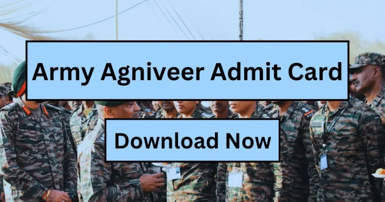 Army Agniveer Admit Card