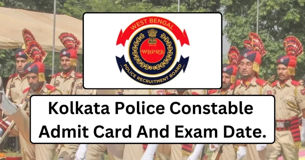 Kolkata Police Constable Admit Card