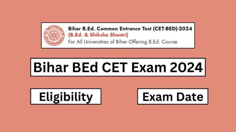 Bihar BEd CET Exam 2024