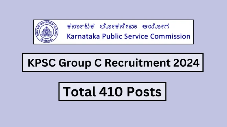KPSC Group C posts 2024