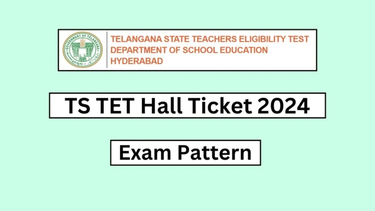 TS TET Hall Ticket 2024