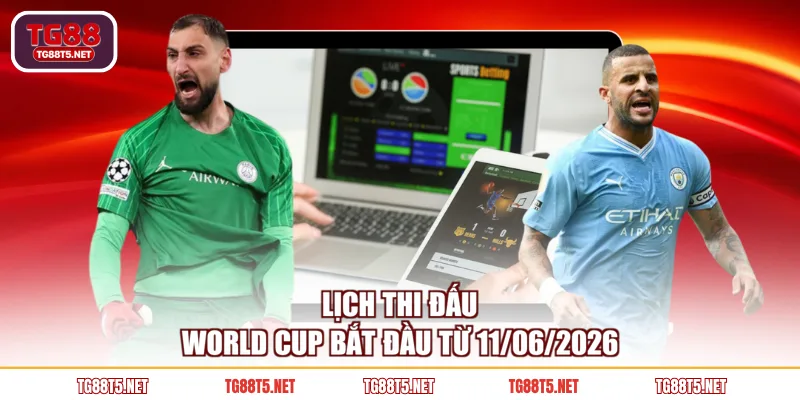 Lịch thi đấu World Cup bắt đầu từ 11/06/2026